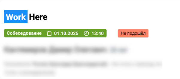 Резюме соискателя